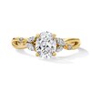 Thumbnail Image 1 of 1-1/3 CT. T.W. Oval Certified Lab-Grown Diamond Engagement Ring in 14K Gold (F/VS2)