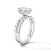 Thumbnail Image 5 of 2 CT. T.W. Oval Certified Lab-Grown Diamond Bridal Set in 14K White Gold (F/VS2)