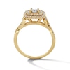 Thumbnail Image 3 of 1/2 CT. T.W. Diamond Double Cushion Frame Engagement Ring in 10K Gold