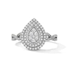 Thumbnail Image 1 of 1/2 CT. T.W. Multi-Diamond Double Frame Engagement Ring in 10K White Gold