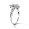 Thumbnail Image 5 of 1/2 CT. T.W. Multi-Diamond Double Frame Engagement Ring in 10K White Gold