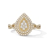Thumbnail Image 1 of 1/2 CT. T.W. Multi-Diamond Double Frame Engagement Ring in 10K Gold