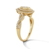 Thumbnail Image 5 of 1/2 CT. T.W. Multi-Diamond Double Frame Engagement Ring in 10K Gold