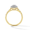 Thumbnail Image 3 of 1/4 CT. T.W. Diamond Double Cushion Frame Promise Ring in 10K Gold