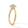 Thumbnail Image 5 of 1/4 CT. T.W. Diamond Double Cushion Frame Promise Ring in 10K Gold