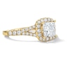 Thumbnail Image 4 of 1-1/2 CT. T.W. Princess-Cut Certified Lab-Grown Diamond Frame Engagement Ring in 14K Gold (F/VS2)