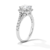 Thumbnail Image 5 of 1-1/2 CT. T.W. Princess-Cut Certified Lab-Grown Diamond Frame Engagement Ring in 14K White Gold (F/VS2)