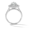Thumbnail Image 2 of 3 CT. T.W. Pear-Shaped Certified Lab-Grown Diamond Double Frame Engagement Ring in 14K White Gold (F/VS2)