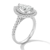 Thumbnail Image 4 of 3 CT. T.W. Pear-Shaped Certified Lab-Grown Diamond Double Frame Engagement Ring in 14K White Gold (F/VS2)