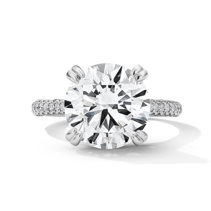 Main Image 1 of 6.69 CT.T.W. Certified Lab-Grown Diamond Engagement Ring in 14K White Gold (F/VS2)