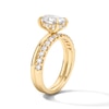 Thumbnail Image 5 of 2 CT. T.W. Oval Certified Lab-Grown Diamond Bridal Set in 14K Yellow Gold (F/VS2)