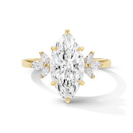 3-1/3 CT. T.W. Marquise-Cut Certified Lab-Grown Diamond Engagement Ring in 14K Gold (F/VS2)