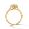 Thumbnail Image 3 of 1/2 CT. T.W. Multi-Diamond Pear-Shaped Frame Split Shank Engagement Ring in 10K Gold