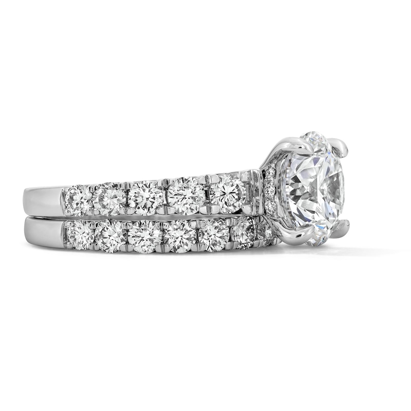 Main Image 3 of 5 CT. T.W. Certified Lab-Grown Diamond Bridal Set in 14K White Gold (F/VS2)