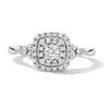 Thumbnail Image 1 of 1/2 CT. T.W. Certified Lab-Grown Diamond Double Frame Engagement Ring in 10K White Gold (F/S12)