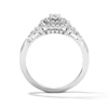 Thumbnail Image 2 of 1/2 CT. T.W. Certified Lab-Grown Diamond Double Frame Engagement Ring in 10K White Gold (F/S12)