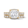 Thumbnail Image 1 of 4-1/2 CT. T.W. Princess-Cut Certified Lab-Grown Diamond Frame Bridal Set in 14K Gold (F/VS2)