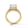Thumbnail Image 3 of 4-1/2 CT. T.W. Princess-Cut Certified Lab-Grown Diamond Frame Bridal Set in 14K Gold (F/VS2)