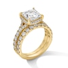 Thumbnail Image 5 of 4-1/2 CT. T.W. Princess-Cut Certified Lab-Grown Diamond Frame Bridal Set in 14K Gold (F/VS2)