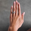 Thumbnail Image 2 of 1/2 CT. T.W. Pear-Shaped Multi-Diamond Frame Split Shank Engagement Ring in 10K White Gold
