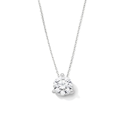 2 CT. T.W. Certified Lab-Grown Diamond Solitaire Pendant in 14K White Gold (F/VS2)