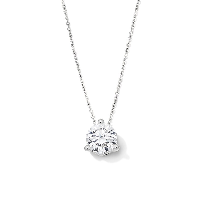 Main Image 1 of 2 CT. T.W. Certified Lab-Grown Diamond Solitaire Pendant in 14K White Gold (F/VS2)