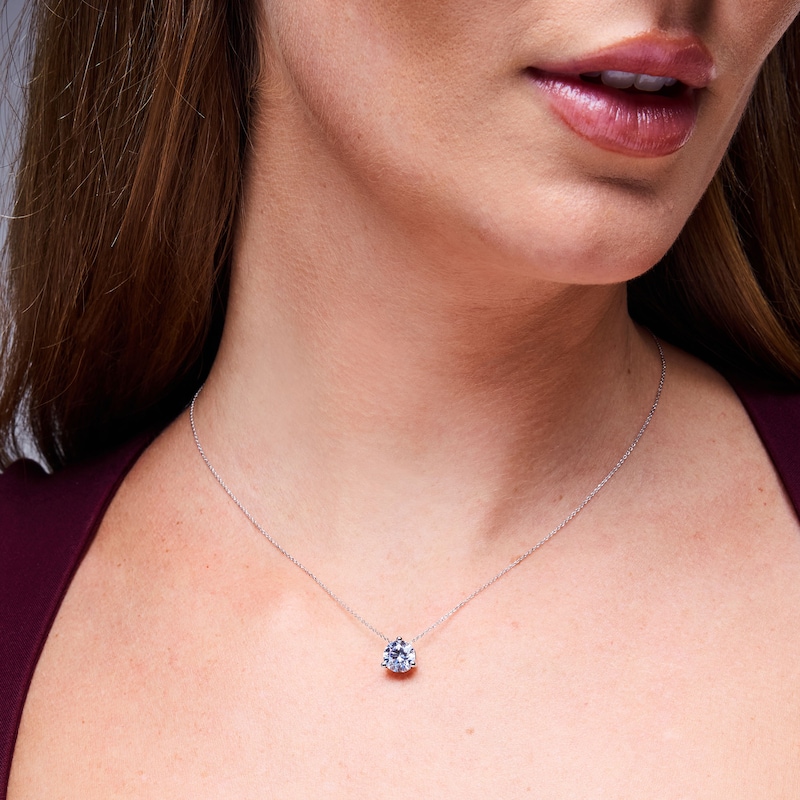 Main Image 2 of 2 CT. T.W. Certified Lab-Grown Diamond Solitaire Pendant in 14K White Gold (F/VS2)