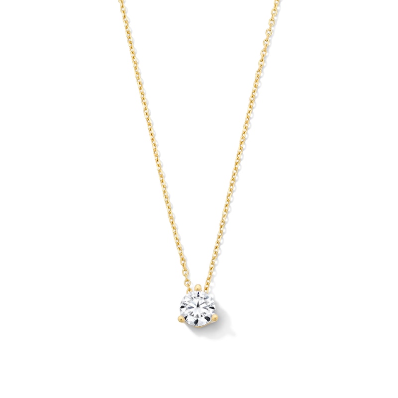 Main Image 1 of 1/2 CT. T.W. Certified Lab-Grown Diamond Solitaire Pendant in 14K Gold (F/VS2)