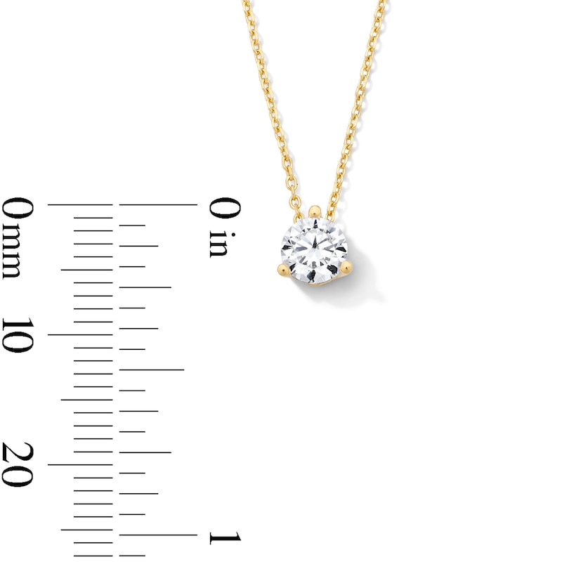 Main Image 3 of 1/2 CT. T.W. Certified Lab-Grown Diamond Solitaire Pendant in 14K Gold (F/VS2)
