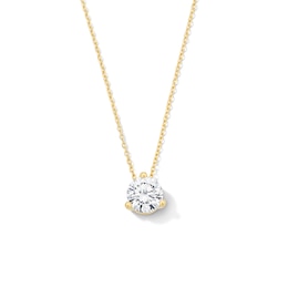 1 CT. T.W. Certified Lab-Grown Diamond Solitaire Pendant in 14K Gold (F/VS2)