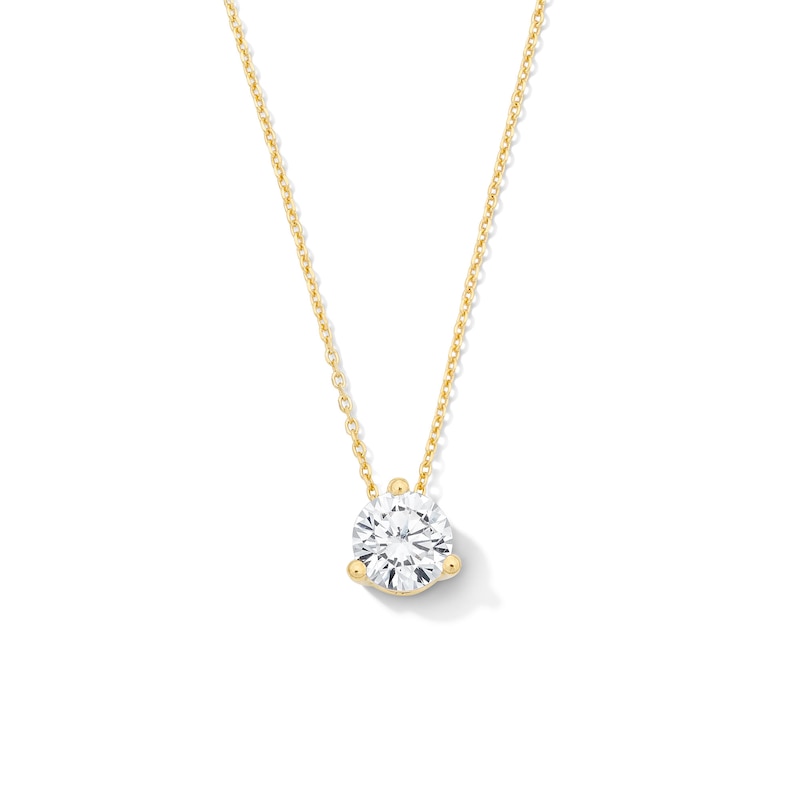 Main Image 1 of 1 CT. T.W. Certified Lab-Grown Diamond Solitaire Pendant in 14K Gold (F/VS2)