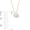 Thumbnail Image 3 of 1 CT. T.W. Certified Lab-Grown Diamond Solitaire Pendant in 14K Gold (F/VS2)