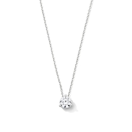 1/2 CT. T.W. Certified Lab-Grown Diamond Solitaire Pendant in 14K White Gold (F/VS2)