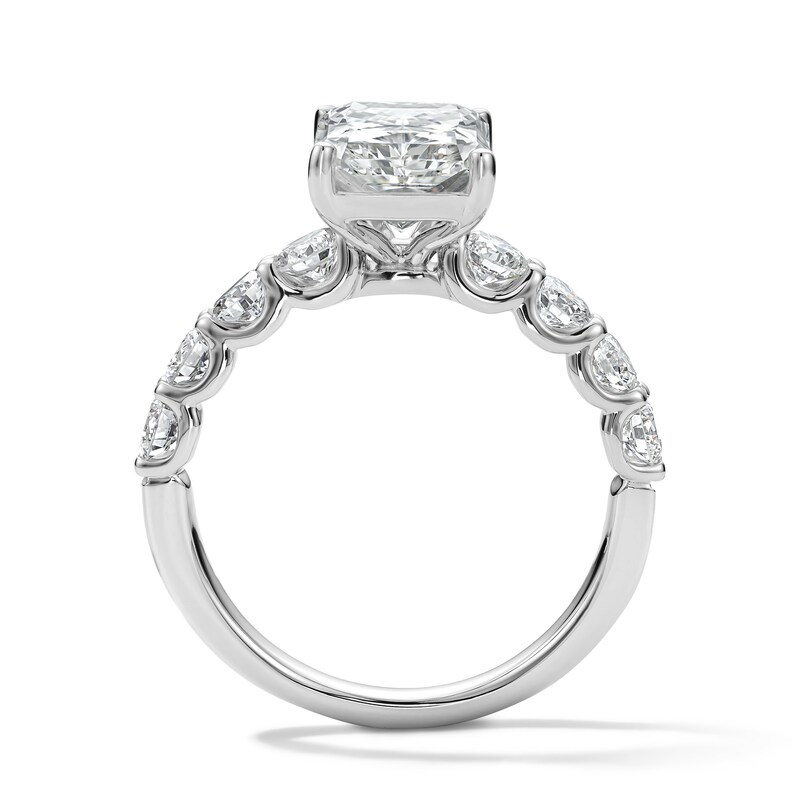 Main Image 2 of 4 CT. T.W. Radiant-Cut Certified Lab-Grown Diamond Engagement Ring in 14K White Gold (F/VS2)