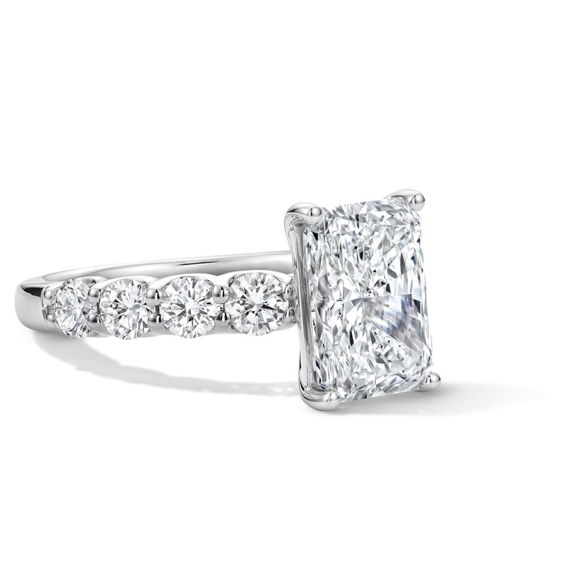 Main Image 3 of 4 CT. T.W. Radiant-Cut Certified Lab-Grown Diamond Engagement Ring in 14K White Gold (F/VS2)