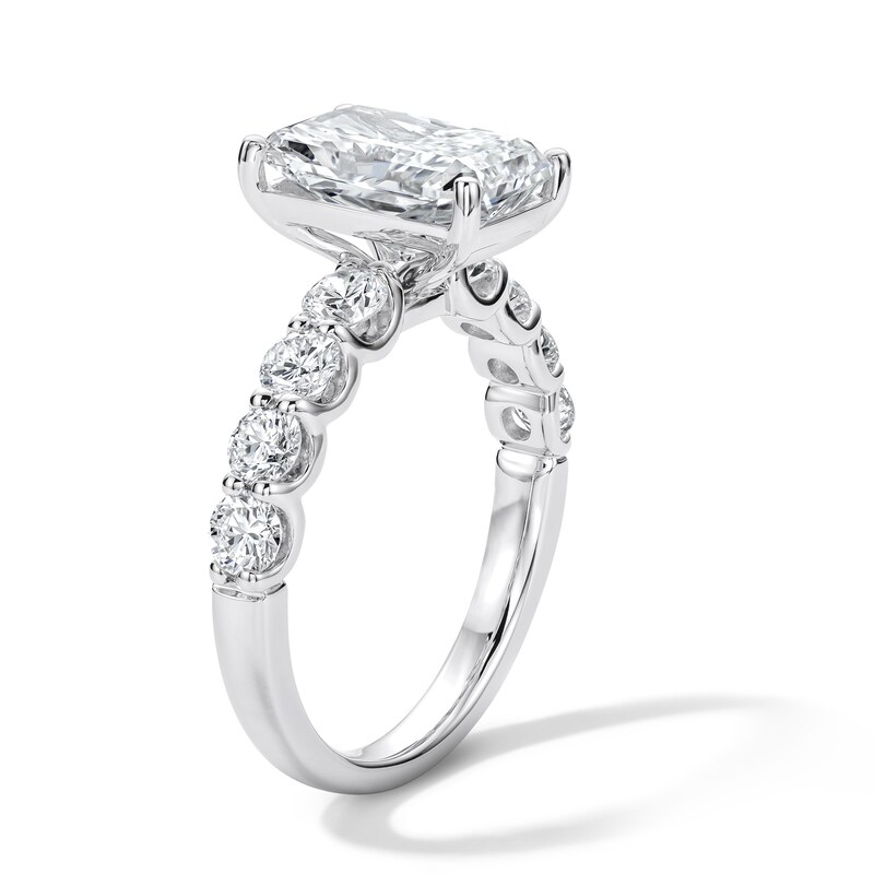 Main Image 4 of 4 CT. T.W. Radiant-Cut Certified Lab-Grown Diamond Engagement Ring in 14K White Gold (F/VS2)