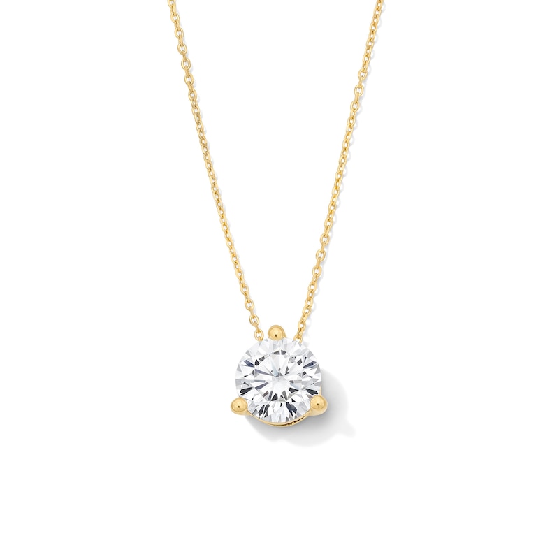 Main Image 1 of 2 CT. T.W. Certified Lab-Grown Diamond Solitaire Pendant in 14K Gold (F/VS2)