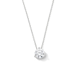 1 CT. T.W. Certified Lab-Grown Diamond Solitaire Pendant in 14K White Gold (F/VS2)