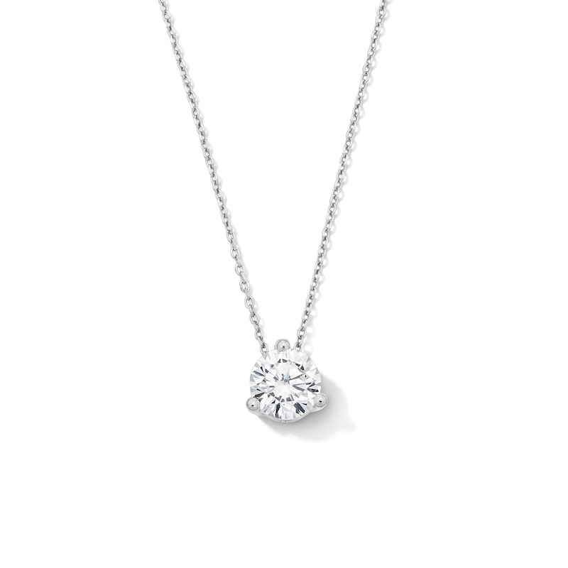 Main Image 1 of 1 CT. T.W. Certified Lab-Grown Diamond Solitaire Pendant in 14K White Gold (F/VS2)