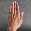 Thumbnail Image 2 of 1-3/8 CT.T.W. Pear-Shaped Certified Lab-Grown Diamond Frame Ring in 14K White Gold (F/VS2)