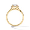 Thumbnail Image 3 of 1-3/8 CT. T.W. Certified Oval Lab-Grown Diamond Frame Bridal Set in 14K Yellow Gold (F/VS2)