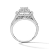 Thumbnail Image 3 of 3/4 CT. T.W. Multi-Stone Diamond Double-Frame Engagement Ring in 10K White Gold