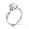 Thumbnail Image 5 of 1-3/8 CT. T.W. Oval-Cut Certified Lab-Grown Diamond Halo Ring in 14K White Gold (F/VS2)