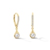 Thumbnail Image 1 of 1 CT. T.W. Certified Lab-Grown Diamond Teardrop Earrings in 10K Gold (F/VS2)
