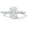 Thumbnail Image 1 of 2-3/8 CT. T.W. Oval Certified Lab-Grown Diamond Engagement Ring in 14K White Gold (F/VS2)