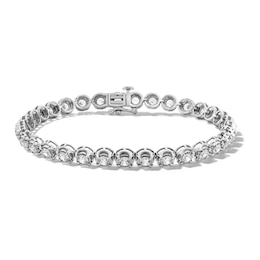 10 CT. T.W. Lab-Grown Diamond Tennis Bracelet in 10K White Gold (F/SI2)