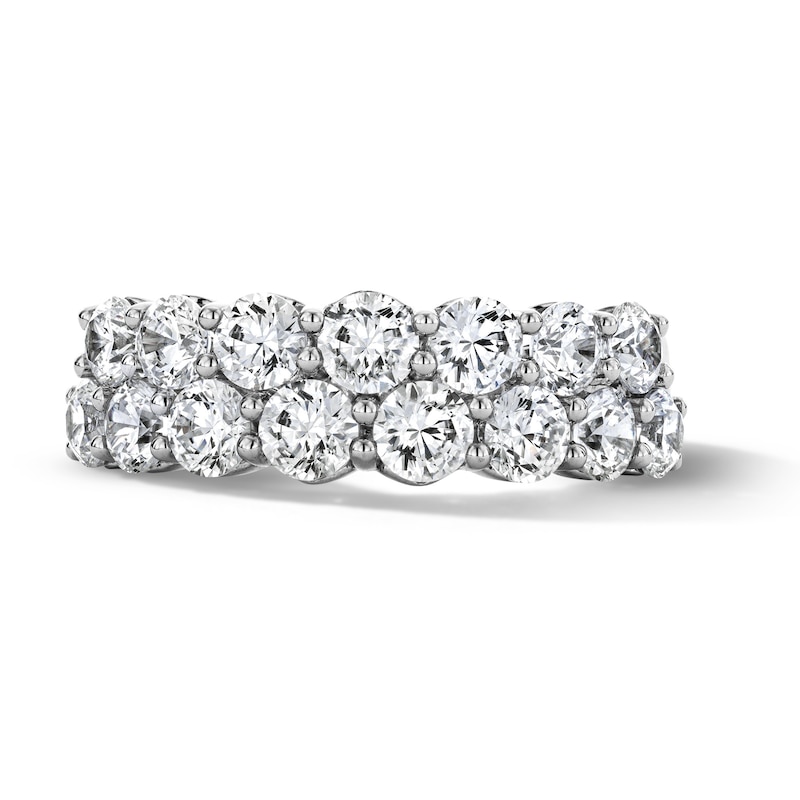 Main Image 1 of 2-1/2 CT. T.W. Lab-Grown Diamond Two-Row Anniversary Band in 10K White Gold (F/VS2)