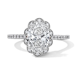 Enchanted Disney Belle 2-3/8 CT. T.W. Certified Lab-Grown Diamond Engagement Ring in 14K White Gold (F/VS2)