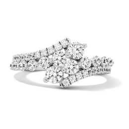 1 CT. T.W. Journey Lab-Grown Diamond Bypass Ring in Sterling Silver (F/VS2)