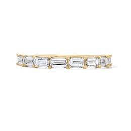 1 CT. T.W. Baguette-Cut Certified Lab-Grown Diamond Anniversary Band in 14K Gold (F/VS2)